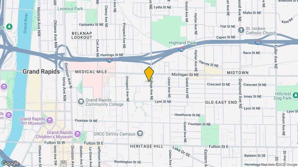 309 College Ave NE-Unit -3 Map and Location Details