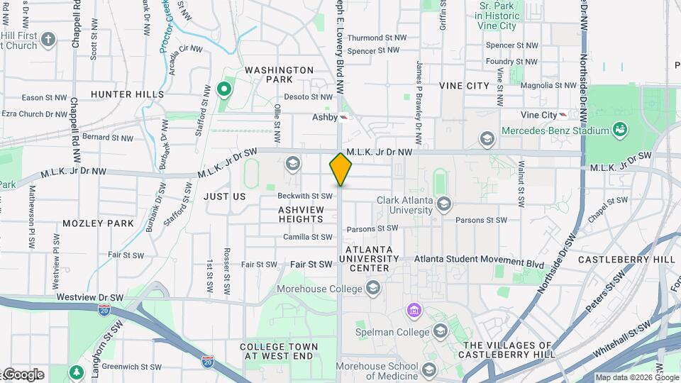 74 Joseph E. Lowery Blvd NW Map and Location Details