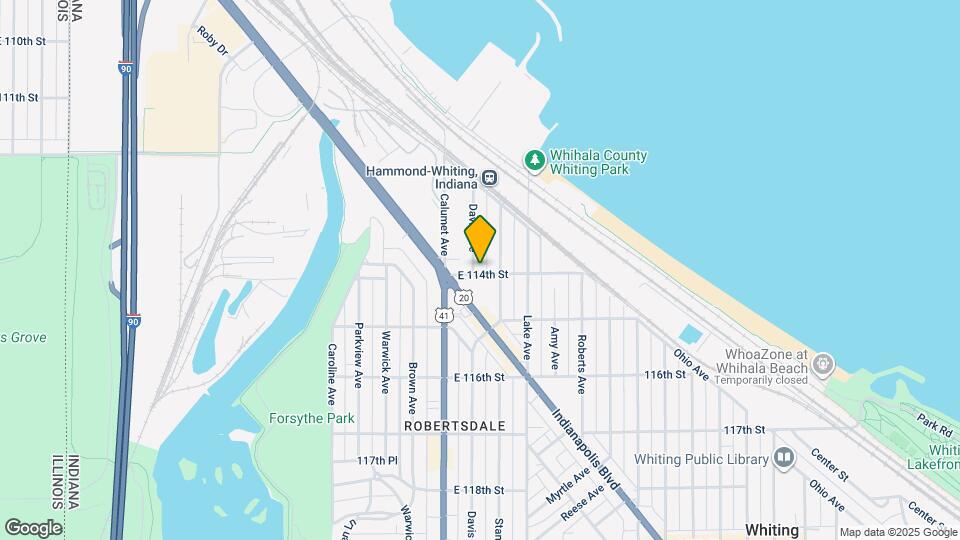 833 E 114th St Map and Location Details