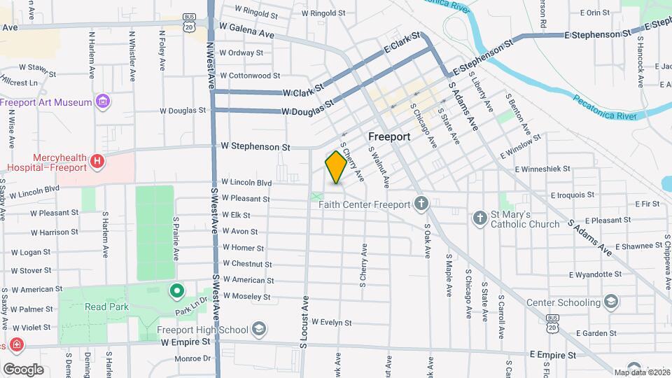 512 W Broadway St Map and Location Details