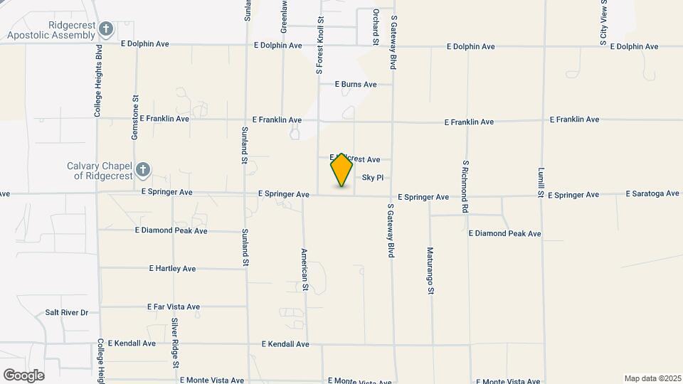 752 E Springer Ave Map and Location Details