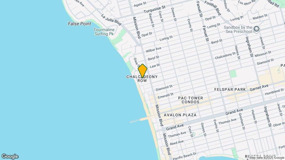 645 Chalcedony St Map and Location Details