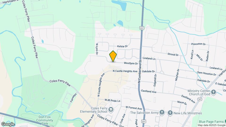 123 Westlynn Dr Map and Location Details