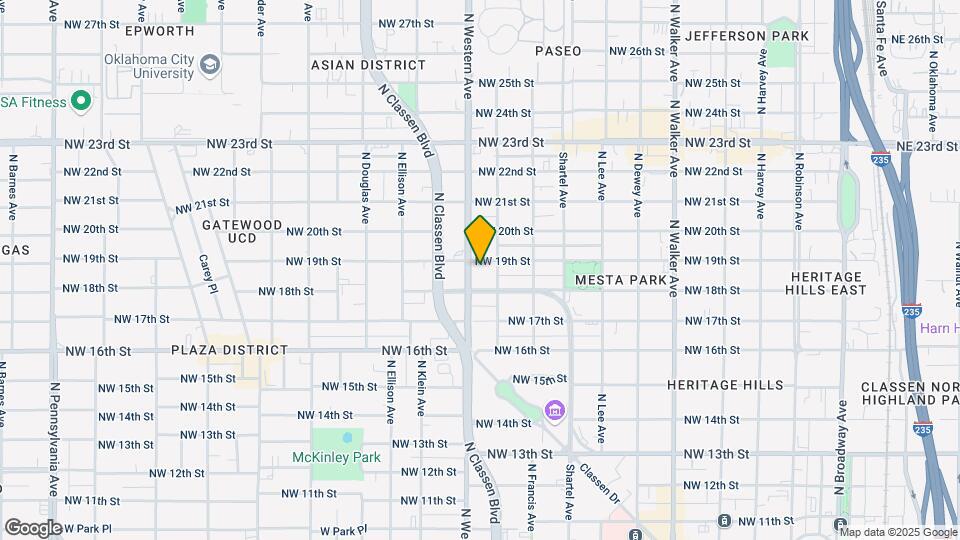 1004 NW 19th St Map and Location Details