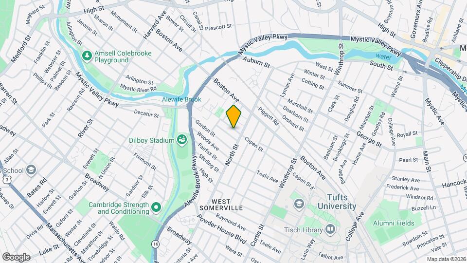 96 Capen St, Unit #2 Map and Location Details