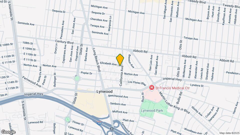 10923 California Ave Map and Location Details
