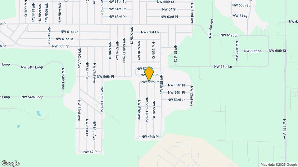 5593 NW 56th Terrace Map and Location Details