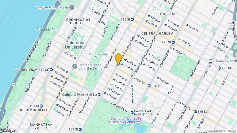 261 W 116th St Mapa y Detalles de la Ubicación