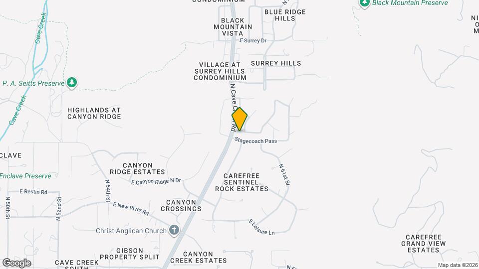 5861 E Cloud Rd Map and Location Details