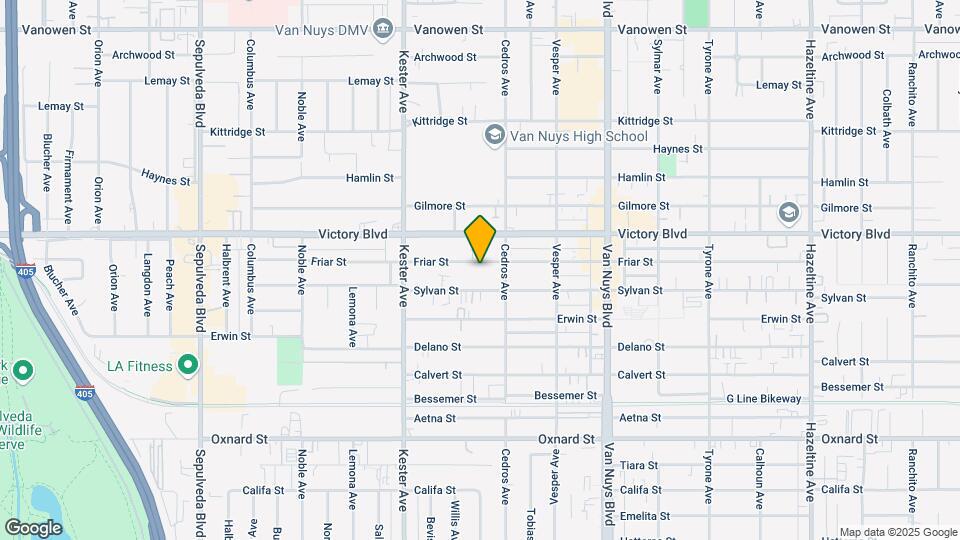 14734 Friar St Mapa y Detalles de la Ubicación