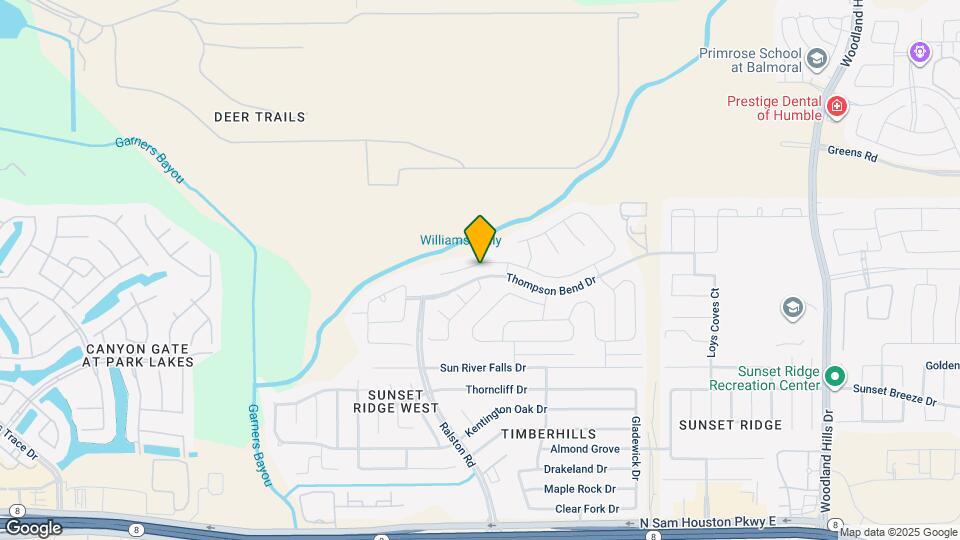 10714 Hillside Creek Dr Map and Location Details