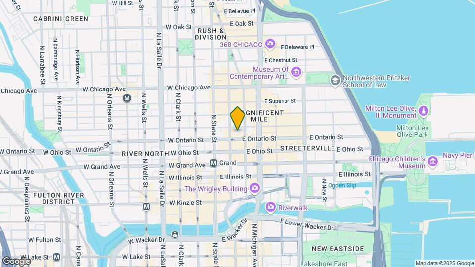 55 E Erie St Map and Location Details