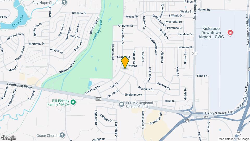 1610 Mesquite St Map and Location Details