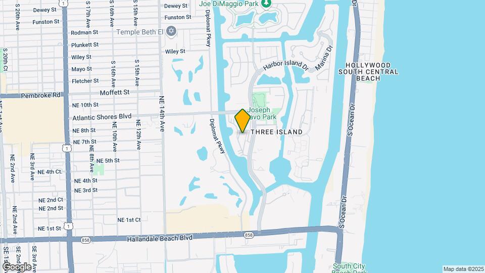 701 Three Islands Blvd, Unit 316 Map and Location Details