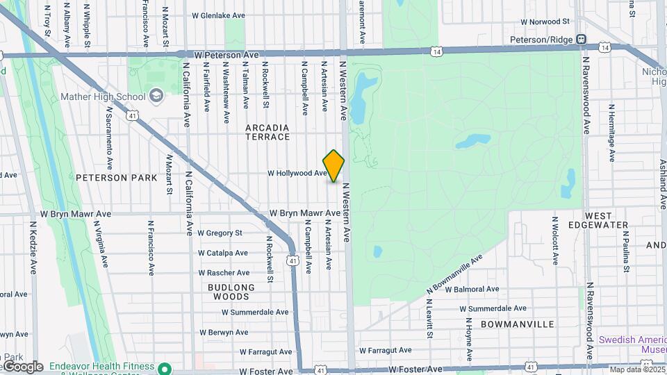5639 N Artesian Ave Map and Location Details