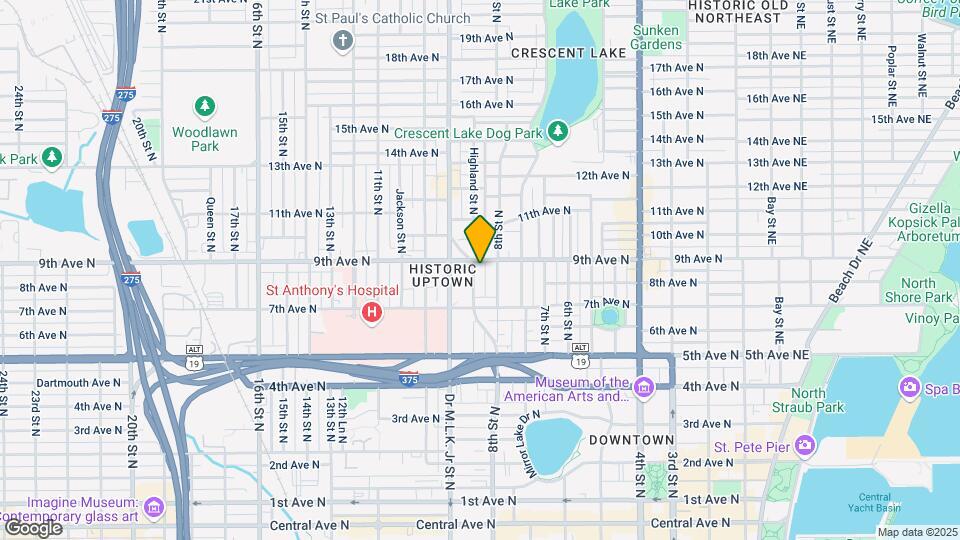 837 Highland St N Map and Location Details