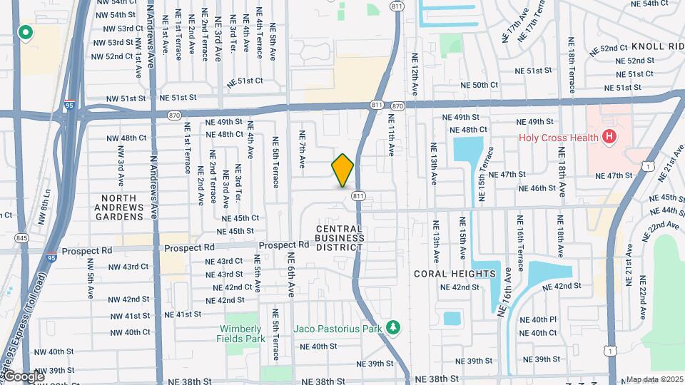 780 NE 46th Ct Map and Location Details