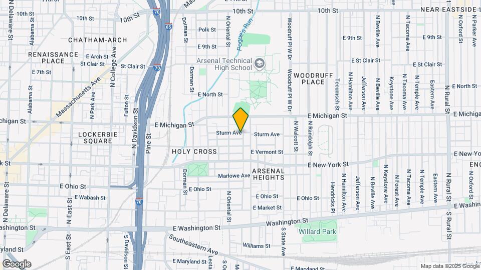 1427 Sturm Ave Map and Location Details