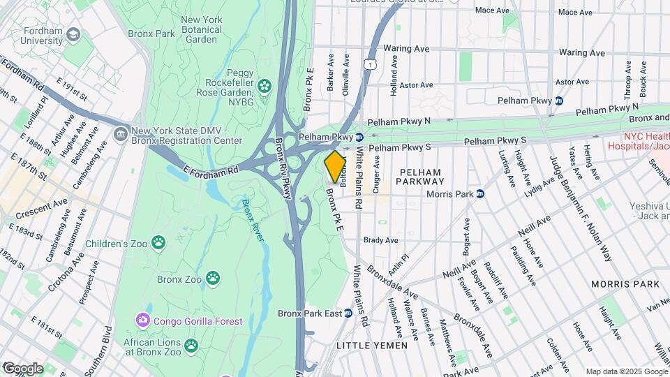 2160 Bronx Park E Mapa y Detalles de la Ubicación