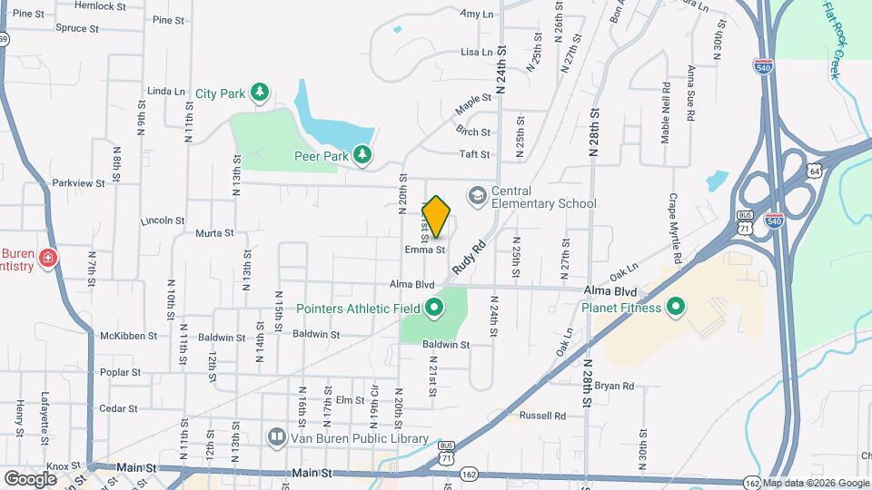 2105 Emma St Map and Location Details