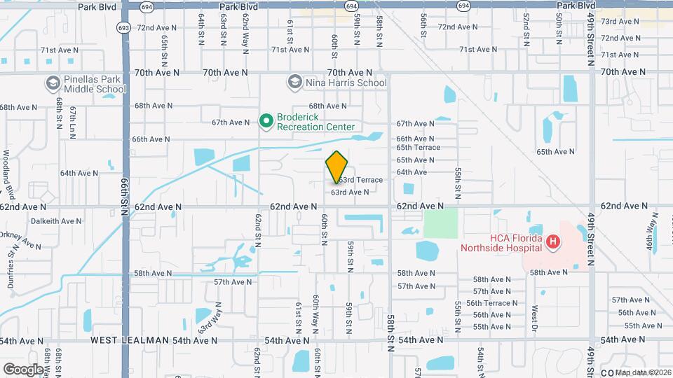 5965 63rd Ave N Map and Location Details