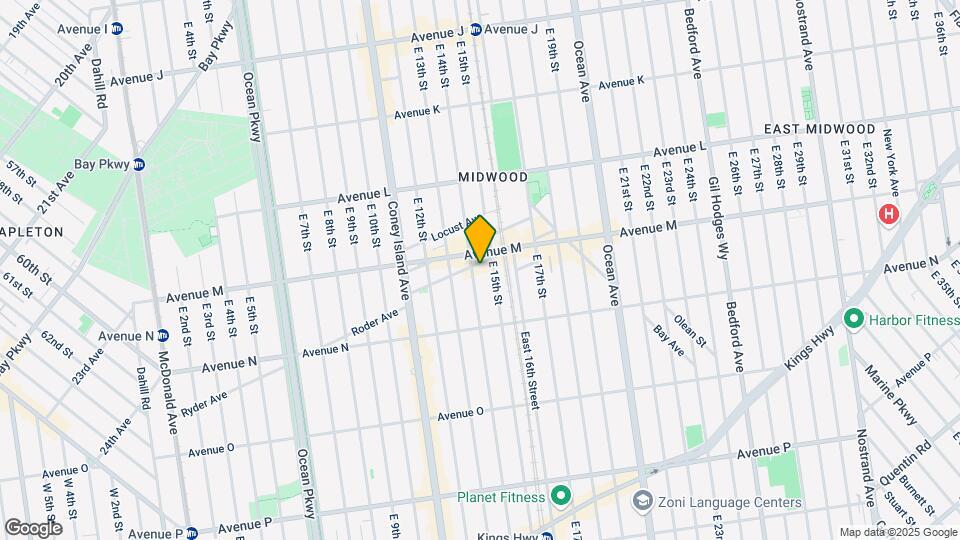 1317 E 14th St Map and Location Details