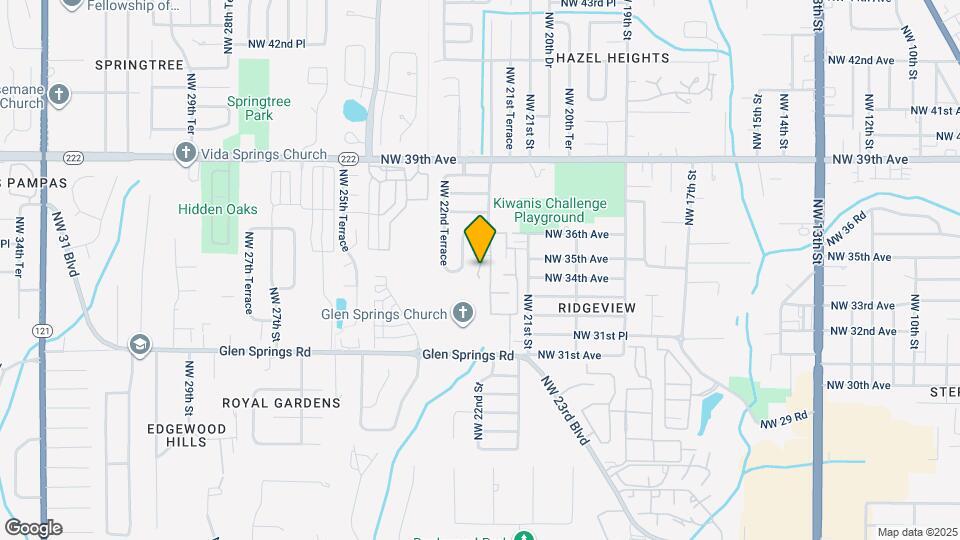 3418 NW 21st Dr Map and Location Details