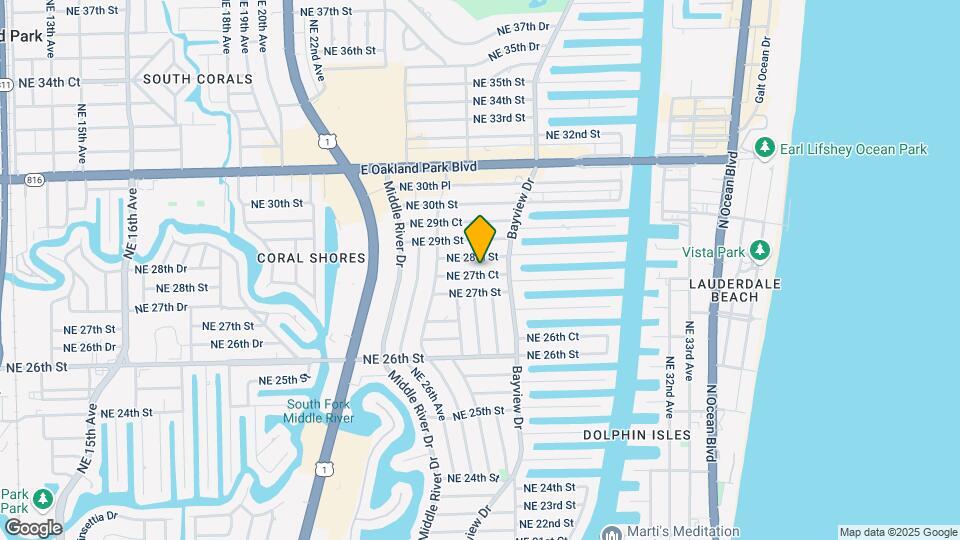 2725 NE 27th Ct Mapa y Detalles de la Ubicación