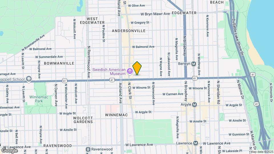 1460 W Foster Ave Map and Location Details