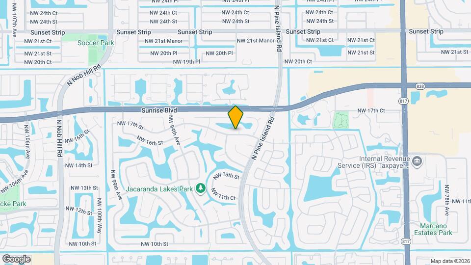 9151 NW 17th St Map and Location Details