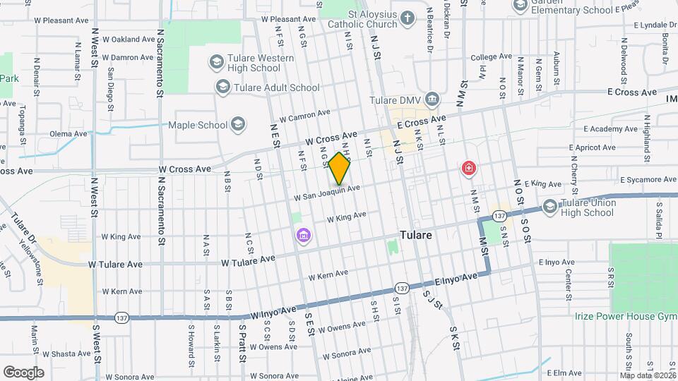 245 W San Joaquin Ave Map and Location Details