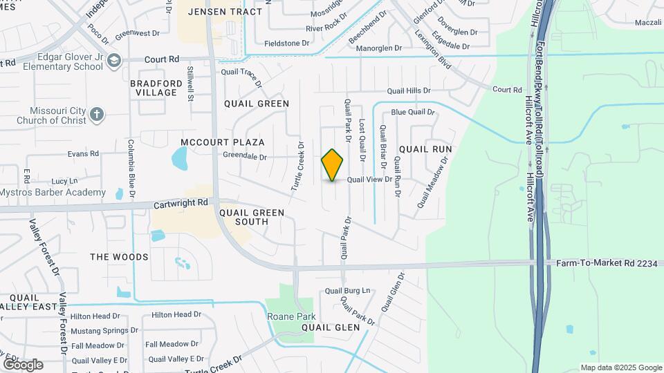 16706 Running Quail Ct Map and Location Details