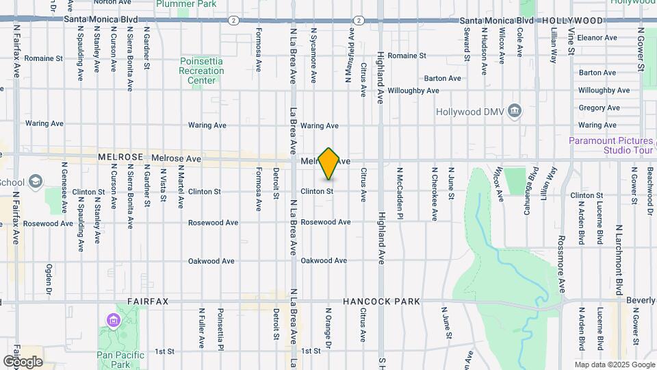 607 N Orange Dr Map and Location Details
