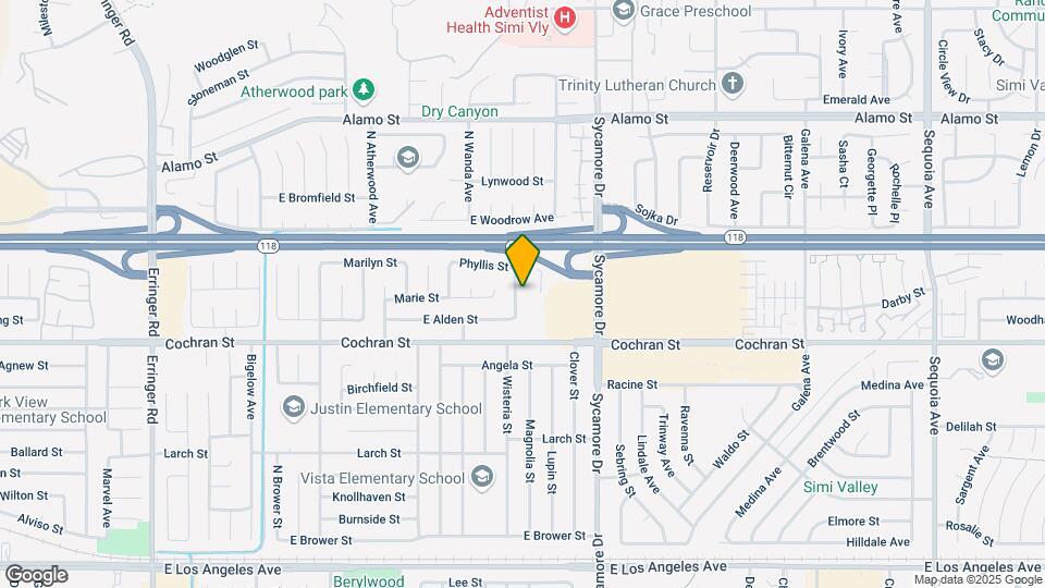 2490 N Alden St Map and Location Details