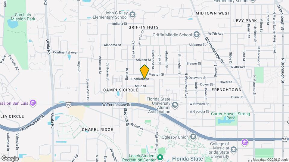 1337 Charlotte St Map and Location Details