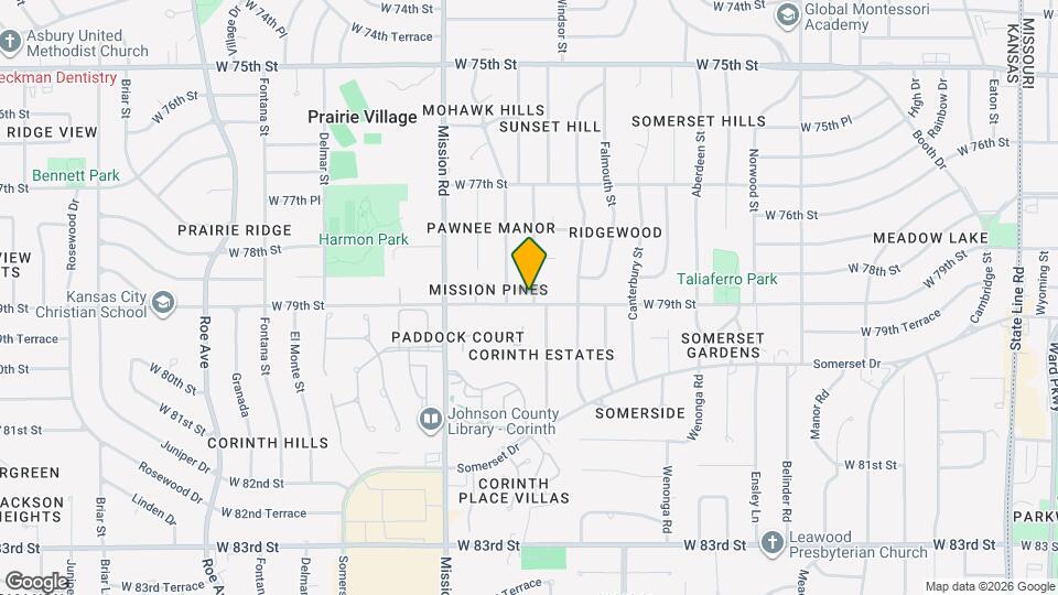 7844 Pawnee St Mapa y Detalles de la Ubicación