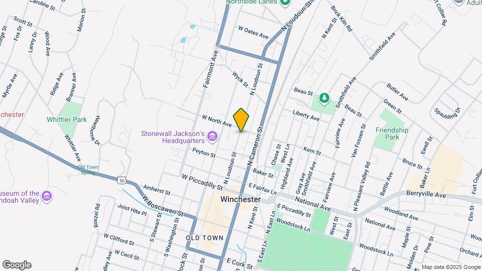 446 N Loudoun St Map and Location Details