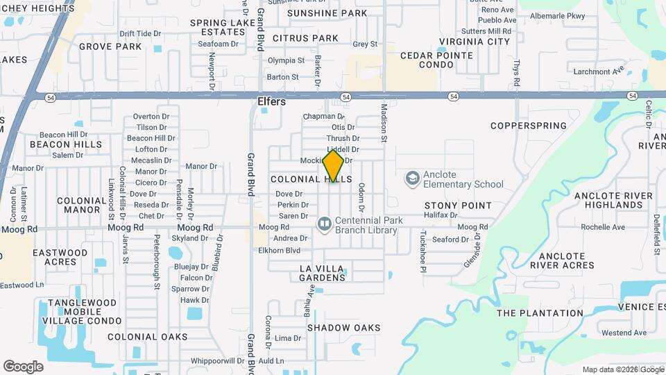 3626 Blackhawk Dr Map and Location Details