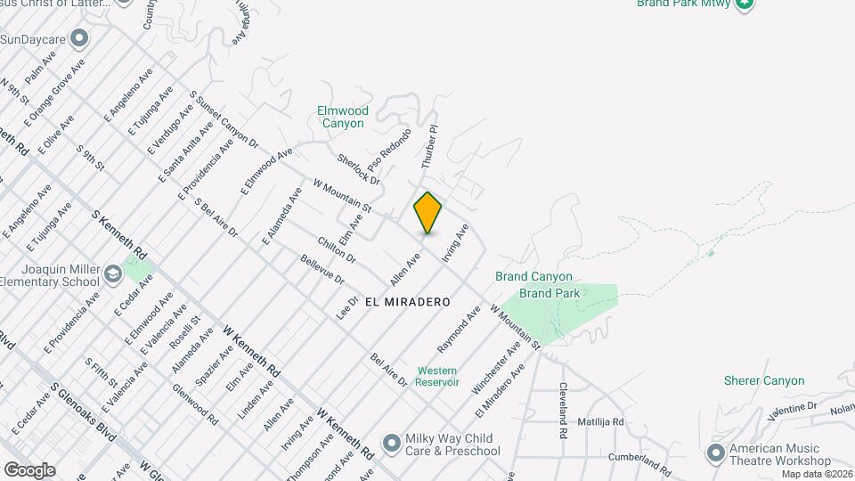 1861 W Mountain St Map and Location Details