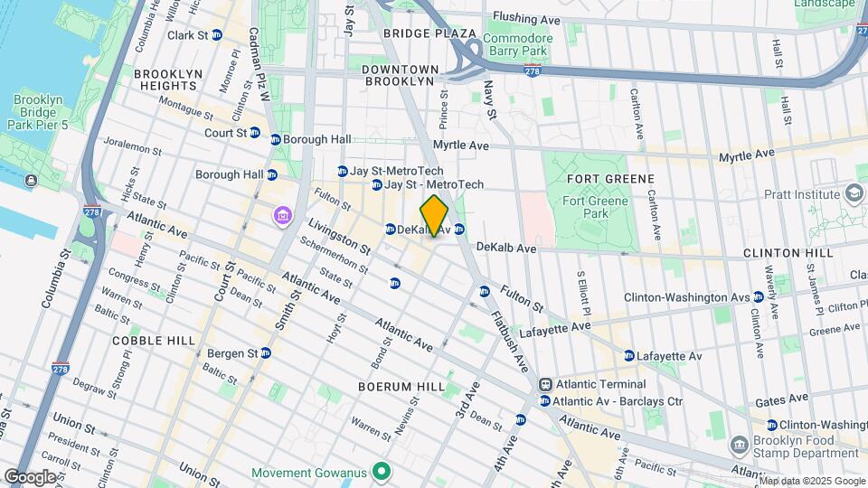 7 DeKalb Ave, Unit 19F Map and Location Details