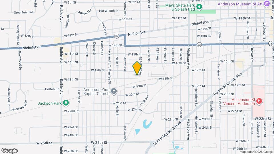 1614 W 18th St Map and Location Details