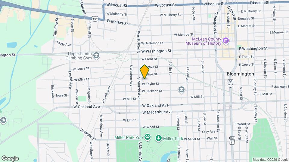 1019 W Taylor St Map and Location Details