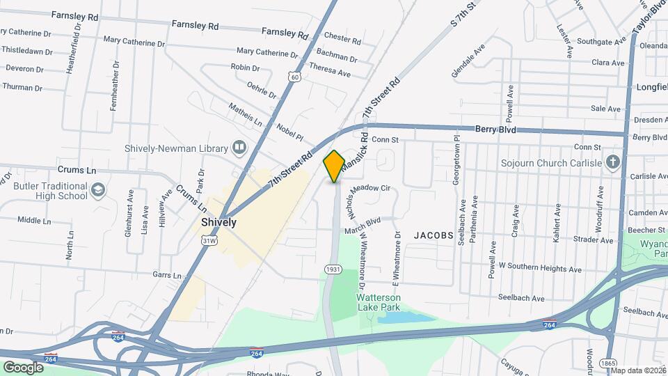 3632 Manslick Rd Map and Location Details