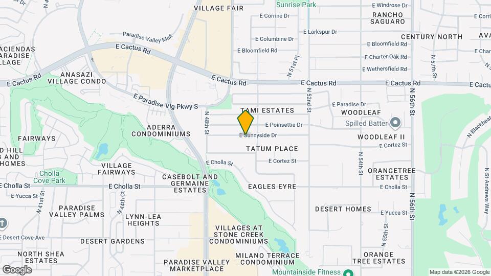 4929 E Sunnyside Dr Map and Location Details