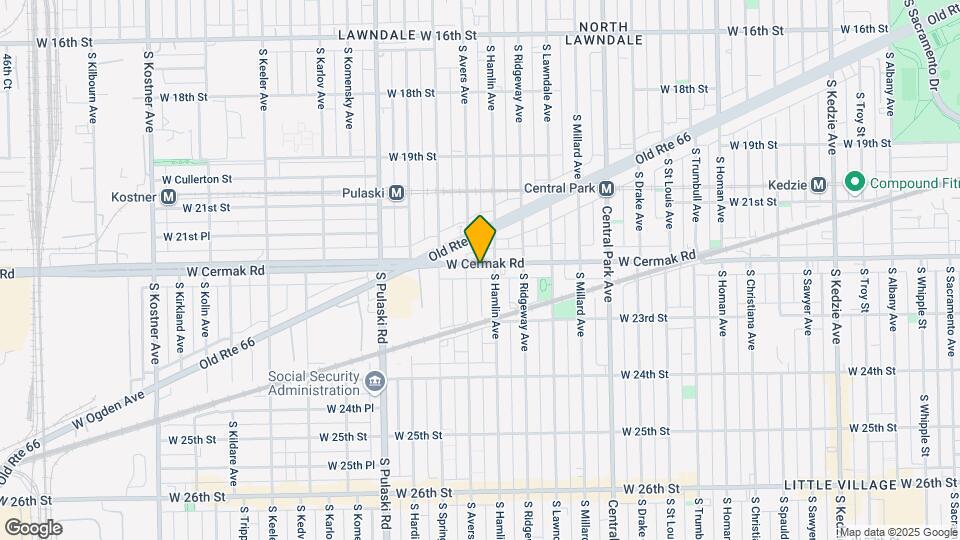 3813 W Cermak Rd Map and Location Details