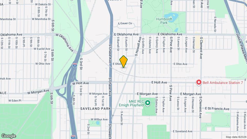 3328 S Burrell St, Unit 3328 Map and Location Details