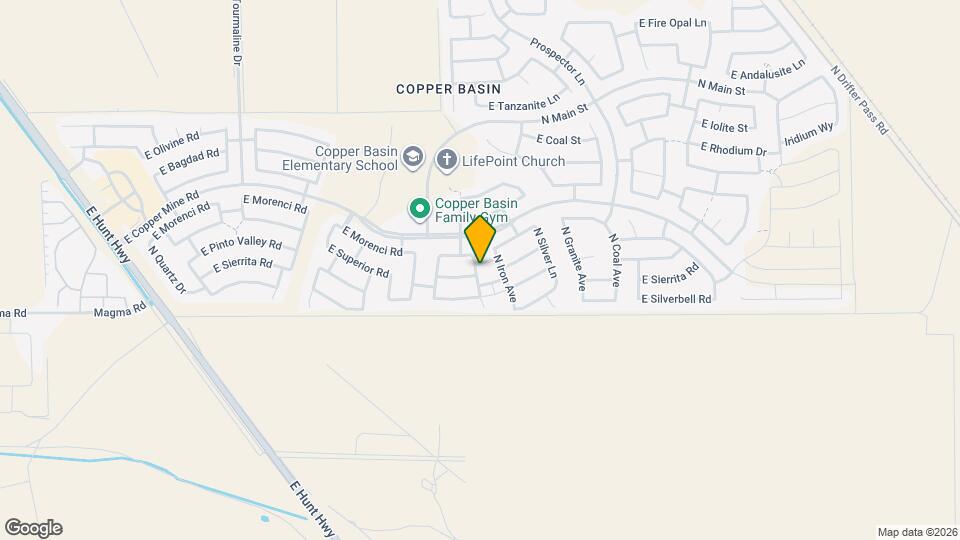 3901 E Morenci Rd Mapa y Detalles de la Ubicación