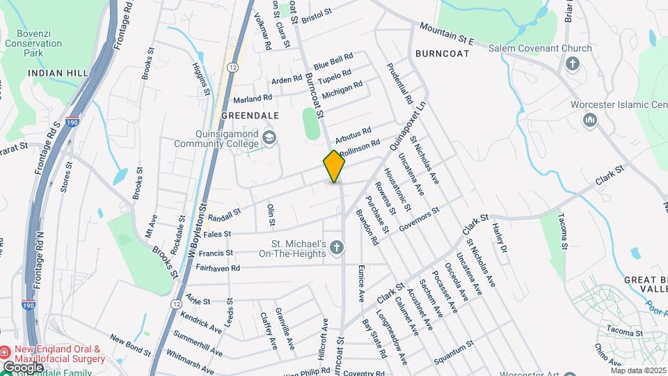 388 Burncoat St Map and Location Details