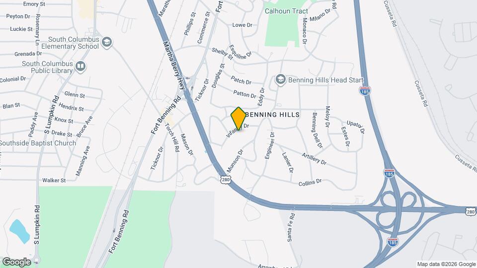 88 Infantry Dr Map and Location Details