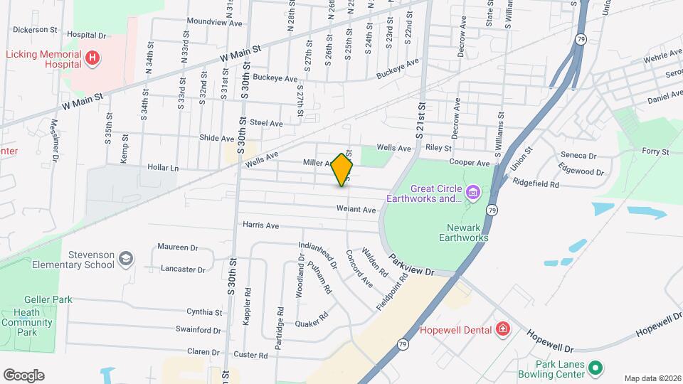 889 Idlewilde Ave Map and Location Details